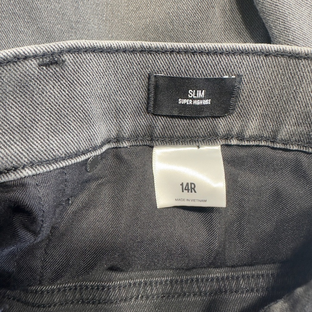 EXPRESS SLIM SUPER HIGH RISE STRETCH JEANS SIZE 14 - Picture 8 of 11